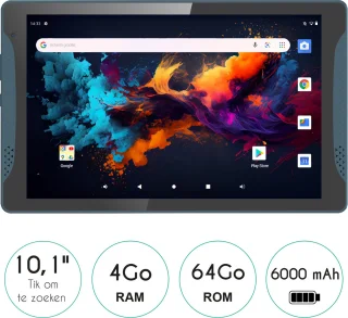 Logicom Tablet Stand Pro 2 10.1 inch 4GB 64GB Grijs