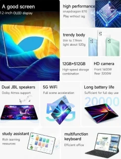 NextTab 2024 11,6 Inch 5G Android Tablet 16GB RAM 1TB Opslag