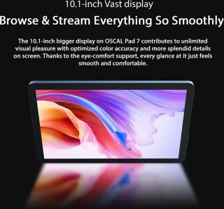 Oscal Blackview Pad 7 Tablet 10.1" Grijs 12GB/128GB