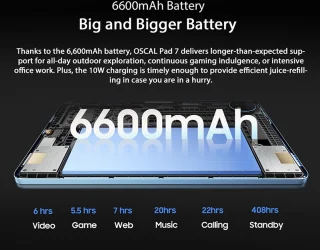 Oscal Blackview Pad 7 Tablet 10.1" Grijs 12GB/128GB