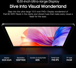 Oscal Blackview Pad 80 10.51" Tablet Grijs