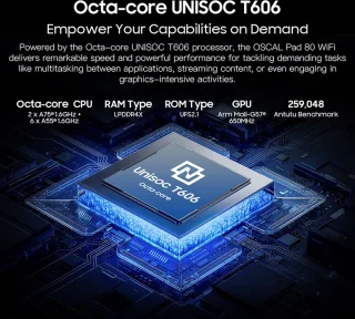 Oscal Blackview Pad 80 10.51" Tablet Grijs
