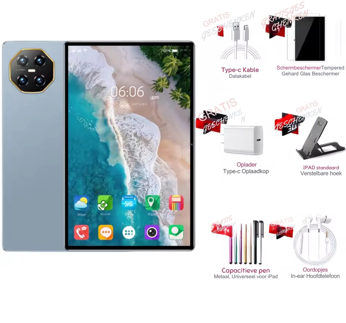 Wat vinden we goed aan de Pad 8 Pro 11" Tablet 16GB 512GB 5G Blue