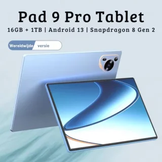 Pad 9 Pro 10.1 Inch 16GB 512GB Snapdragon 8 Gen2 Tablet Zwart