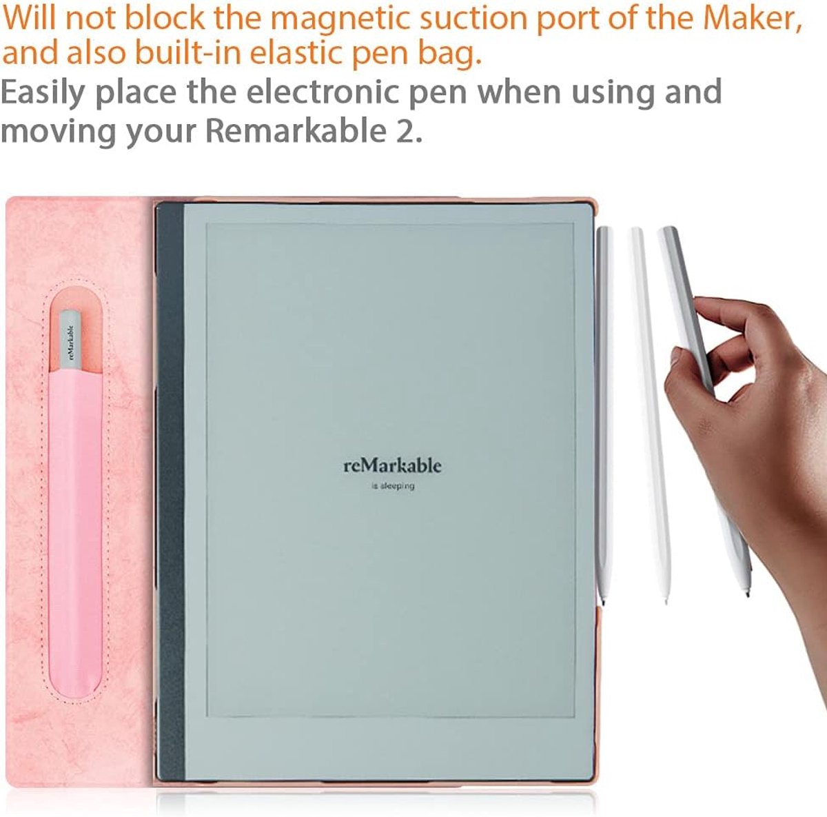 Wat vinden we goed aan de reMarkable 2 digitaal notitieblok met Staedtler stylus en roze hoes