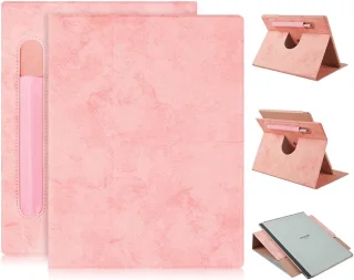reMarkable 2 digitaal notitieblok met Staedtler stylus en roze hoes