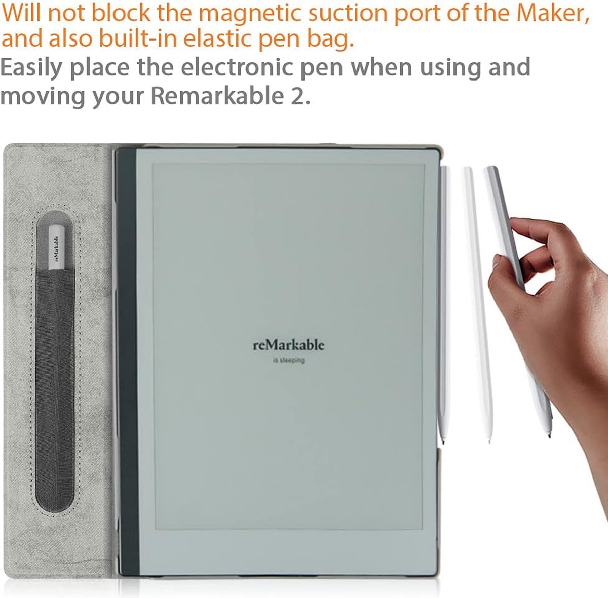Wat vinden we goed aan de reMarkable 2 tablet met Marker Plus en draaibare grijze hoes