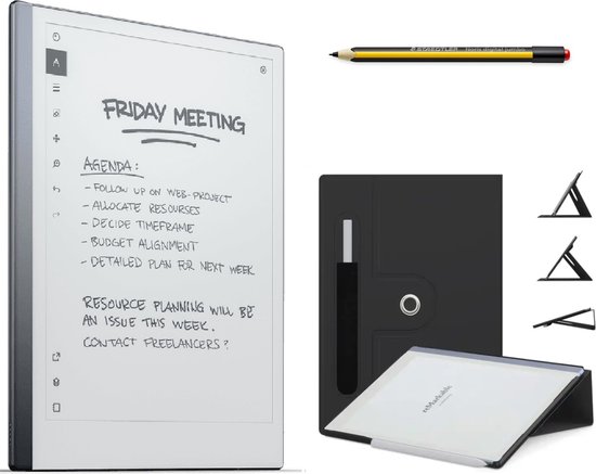 reMarkable 2 Tablet met Staedtler Stylus en Zwarte Hoes review