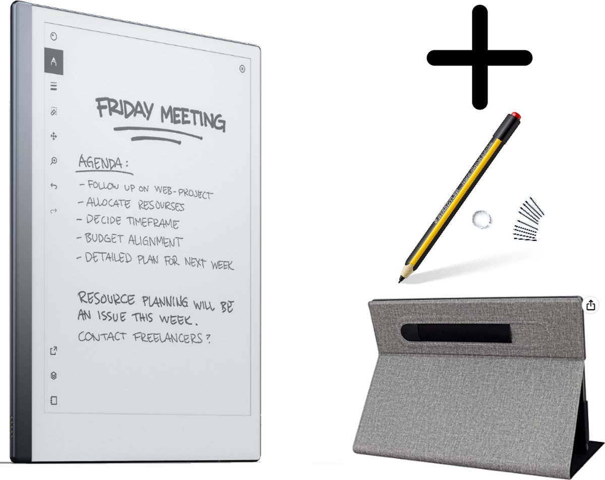De Remarkable 2 Tekentablet met Steadtler pen en Slim Case Folio in één oogopslag