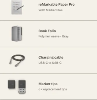 reMarkable Paper Pro Digitale Notitieblok Set