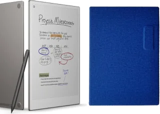 reMarkable Paper Pro + Marker Plus en Blauwe Magnetische Hoes