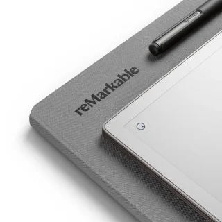 reMarkable Paper Pro Tablet + Marker Plus + Book Folio (Grijs Polymer Weave)