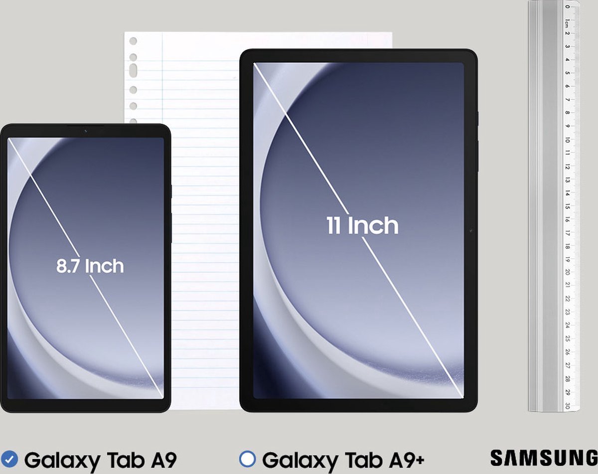 Wat vinden we goed aan de Samsung Galaxy Tab A9 128GB 8.7 inch Dark Blue