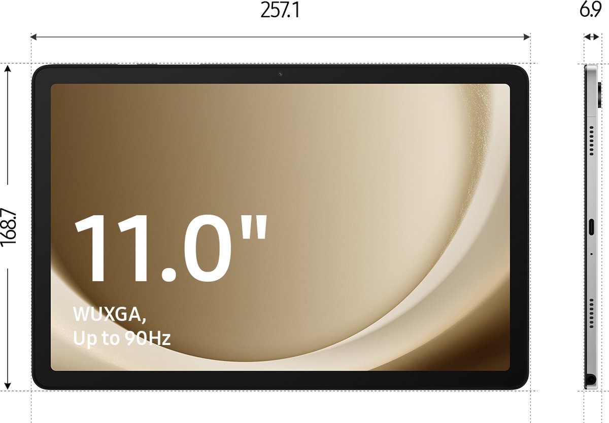 Wat vinden we goed aan de Samsung Galaxy Tab A9 Plus 5G 64GB Dark Blue