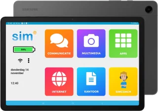 SimTab 6 Senioren Tablet 64GB Wifi Grijs