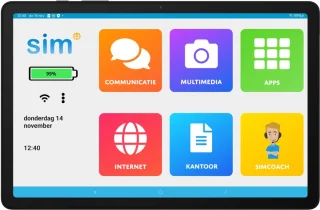SimTab 6 Senioren Tablet 64GB Wifi Grijs