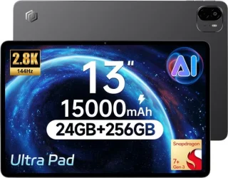 SnelShoppen - 13 inch Android 15 tablet met toetsenbord & stylus