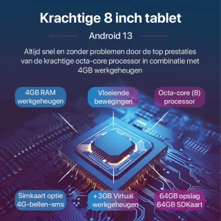 SwayTosh Tab D1 PRO 7 inch 4G Tablet 128GB Android 13