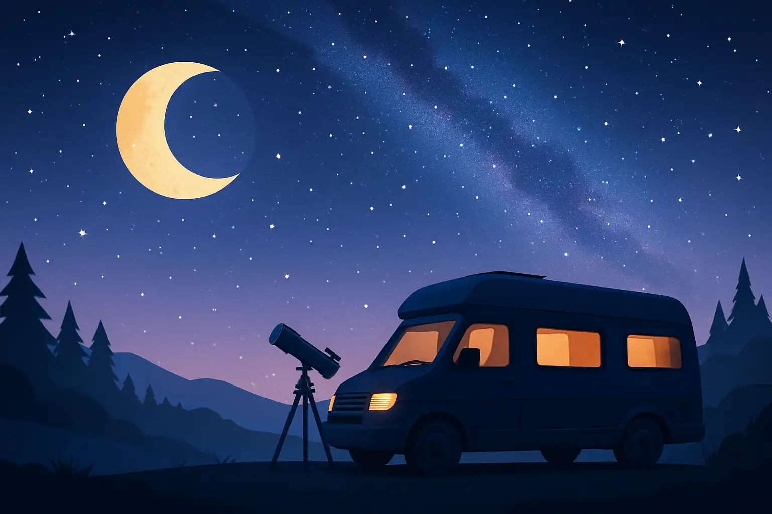 Sterrenkijken op wielen: zo richt je een mobiel observatorium in je camper of busje in