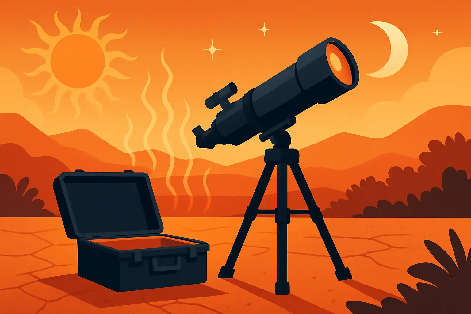 Zo bescherm je je telescoop tijdens hittegolven: onderhoud, opslag en veilige observaties bij warme nachten