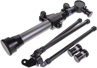 Allecto plus - Astronomische telescoop voor kinderen en microscoop combo met statief (zwart), 20x 30x 40x vergroting