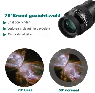 Svbony SV154 Telescoop -Oculair 2in - 70°Super Groothoek - Oculair 26mm - FMC Achromatisch Oculair - Voor Telescoop