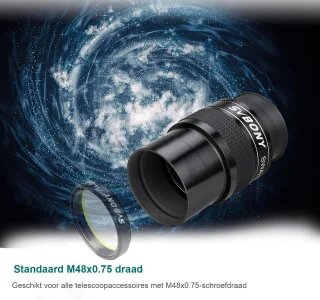 Svbony SV154 Telescoop -Oculair 2in - 70°Super Groothoek - Oculair 26mm - FMC Achromatisch Oculair - Voor Telescoop