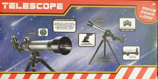 Telescoop - speelgoed - 40 x zoom - 3 lenzen - zwart