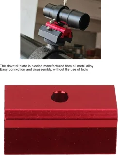 Smoakez - Aluminium Dovetail Plaat 43 mm met 1/4 inch Draad voor Telescoop Finder Base Extension - Duurzaam en veelzijdig