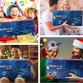 Thuys - Sterrenkijker - Telescoop Kinderen/Beginners - Sterrenkijker Geavanceerd - Wit - Complete Set