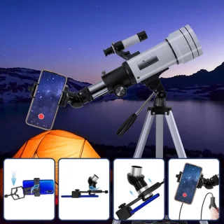TADES® Telescoop + Telefoonadapter & Draagtas - 3 Oculairs - Sterrenkijker - Nachtkijker - Astronomie - Sterrenkijker Telescoop - Sterrenkijker Voor Kinderen - Telescoop Kinderen - Telescoop Voor Kinderen