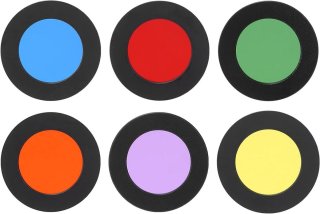 De Allecto plus - 6-in-1 Astronomische Telescoop met Oculair en Filter Set - 1,25 Inch/31,7 mm Lens - Planeten en Nevel Filter - Geel/Oranje/Rood/Groen/Blauw/Paars in één oogopslag