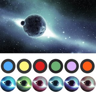Wat vinden we goed aan de Allecto plus - 6-in-1 Astronomische Telescoop met Oculair en Filter Set - 1,25 Inch/31,7 mm Lens - Planeten en Nevel Filter - Geel/Oranje/Rood/Groen/Blauw/Paars