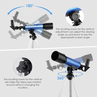 Telescopische Telescoop voor Volwassenen en Kinderen - Professionele Astronomie Telescoop met Verstelbaar Statief