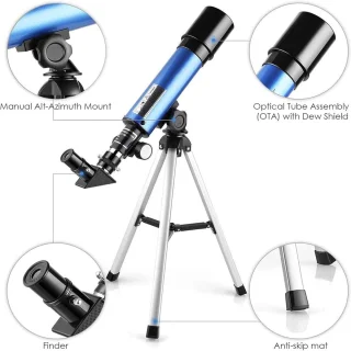 Telescopische Telescoop voor Volwassenen en Kinderen - Professionele Astronomie Telescoop met Verstelbaar Statief