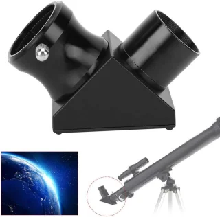 Allecto plus - Diagonale lens voor astronomische telescoop met 90 graden beeld - optisch glas - stofkap - oculair standaard