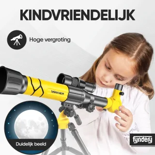 Fyndery® Refractor Telescoop voor Kinderen - Sterrenkijker Telescoop - Telescoop voor Kinderen - Sterrenkijker - Tafel Telescoop
