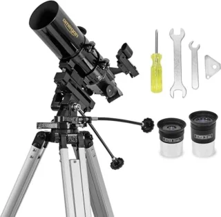 Compacte Refractor Telescope voor Beginners | 80mm Opening en 400mm Brandpuntsafstand | Ideaal voor Maan en Natuur Observaties