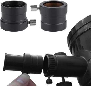 Allecto plus - Telescoop oculair adapterring 1,25 inch naar 0,965 inch met objectiefaansluitadapter