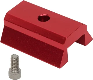 Brenzoos - Aluminium Zwaluwstaartrailplaat met 1/4 Inch Schroefdraad voor Telescoop Smartphone Basisuitbreiding en Telefoonhouder - Vergrootbereik Zoekerscoop