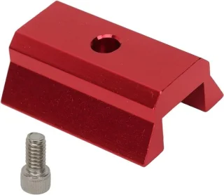 Brenzoos - Aluminium Zwaluwstaartrailplaat met 1/4 Inch Schroefdraad voor Telescoop Smartphone Basisuitbreiding en Telefoonhouder - Vergrootbereik Zoekerscoop