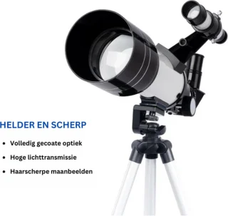 TADES® Telescoop - 3 Oculairs - Sterrenkijker - Nachtkijker - Astronomie - Sterrenkijker Telescoop - Sterrenkijker Voor Kinderen - Telescoop Kinderen - Telescoop Voor Kinderen