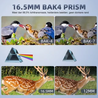 Monoculaire Telescoop 12x60 met Smartphone Adapter – Krachtige Verrekijker met Statief en Draagtas – BAK4 Prisma & FMC Lens – Geschikt voor Vogels Spotten, Natuur en Outdoor Observatie