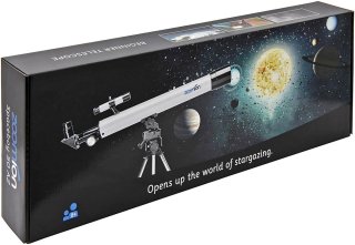 Wat vinden we goed aan de Zoomion® Telescoop Voor Beginners 140X Zoom – 70 mm Refractor – 7-delige Set met 2 Oculairs, 3× Barlow, Omkeerlens, Amici-Prisma, Zoeker & Tafelstatief – Reis- en Starterstelescoop