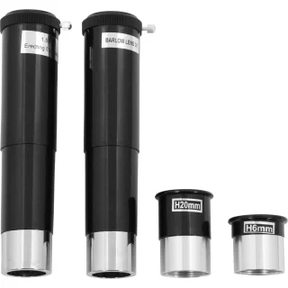 Zoomion® Telescoop Voor Beginners 140X Zoom – 70 mm Refractor – 7-delige Set met 2 Oculairs, 3× Barlow, Omkeerlens, Amici-Prisma, Zoeker & Tafelstatief – Reis- en Starterstelescoop
