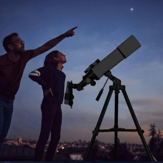 Sterrenkijker Beginners - Telesccop voor Volwassenen en Kinderen - 67x Zoom - Inclusief Statief en Rugzak - Wit