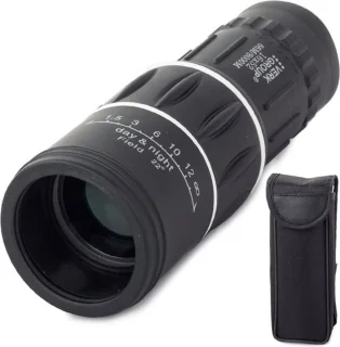Monoculair - 16x52 Monoculair - Telescoop met hoog vermogen voor volwassenen - Compacte monoculaire prisma - Geschikt voor volwassenen en kinderen, HD-monoculair voor buitenactiviteiten, vogels kijken, kamperen
