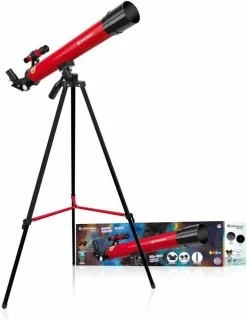 Bresser Telescoop - Space Explorer 45/600 - Manen en Planeten - Rood