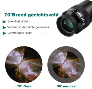 Astronomische Telescoop voor Beginners - Refractor Telescoop met 70mm Apertuur en 400mm Brandpuntsafstand - Inclusief Statief en Smartphone Adapter - Ideaal voor Maanobservatie en Sterrenkijken - X01NSK53