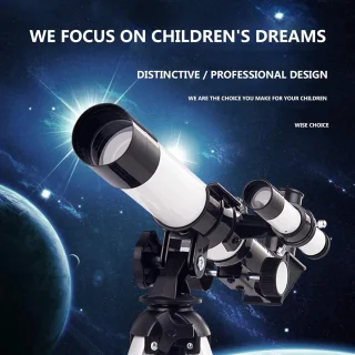 Telescoop voor Beginners en Kinderen - Professionele Sterrenkijker met Statief en 2 Oculairs